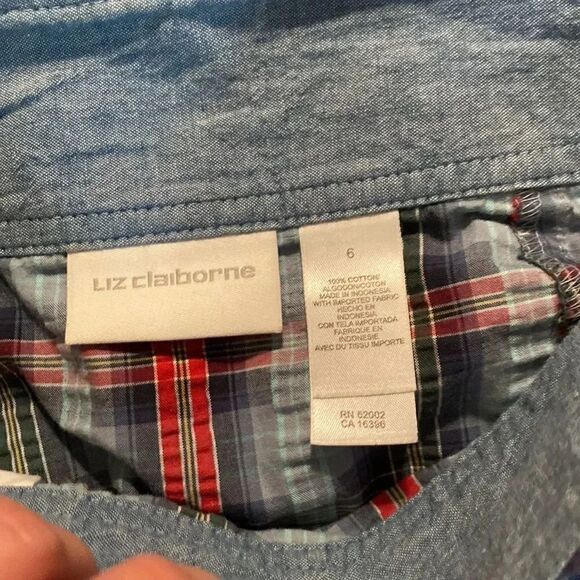 Liz Claiborne plaid skirt 6 - Picture 2 of 3